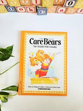 3/$35❤️Vintage 1980s Care Bears Hardcover Book The Trouble with Timothy